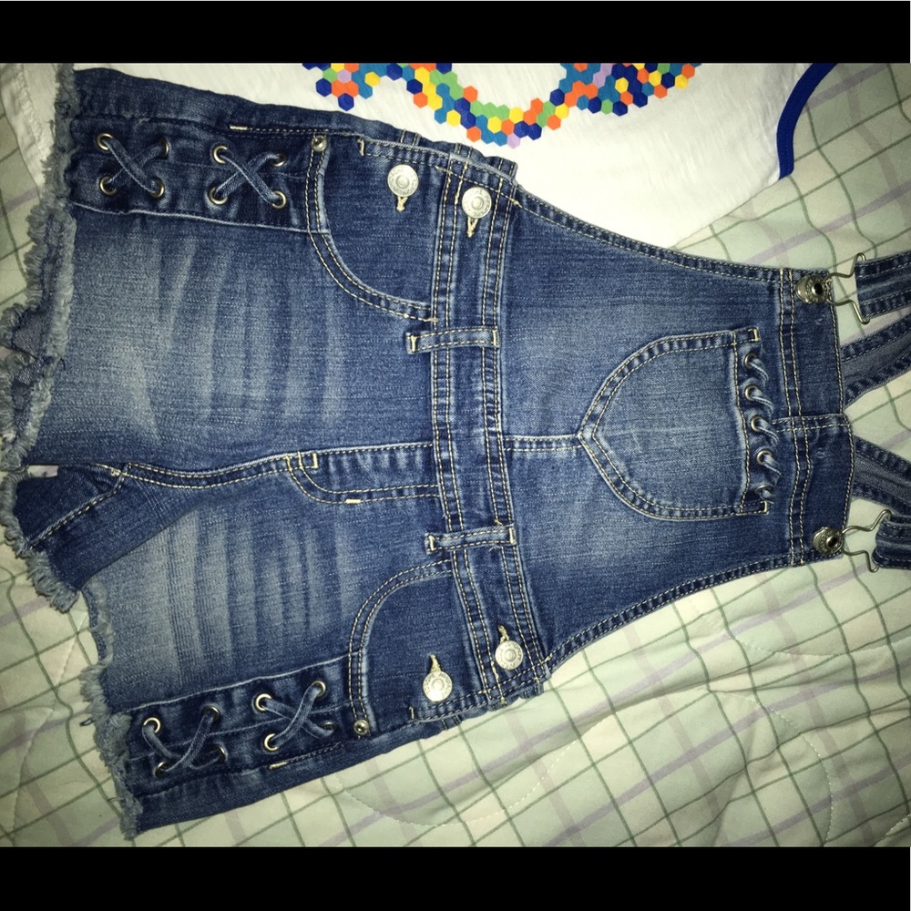Jordache (little girls short jeans coveralls)